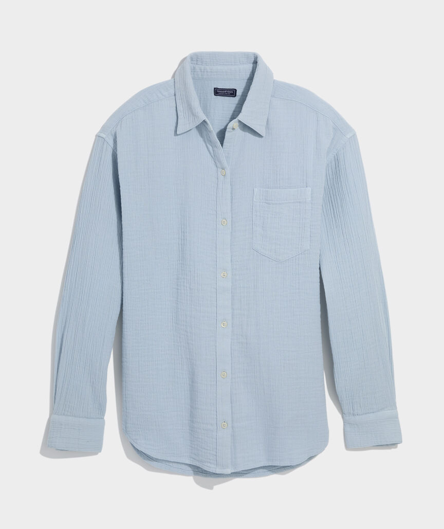 Birdie Gauze Button-Down