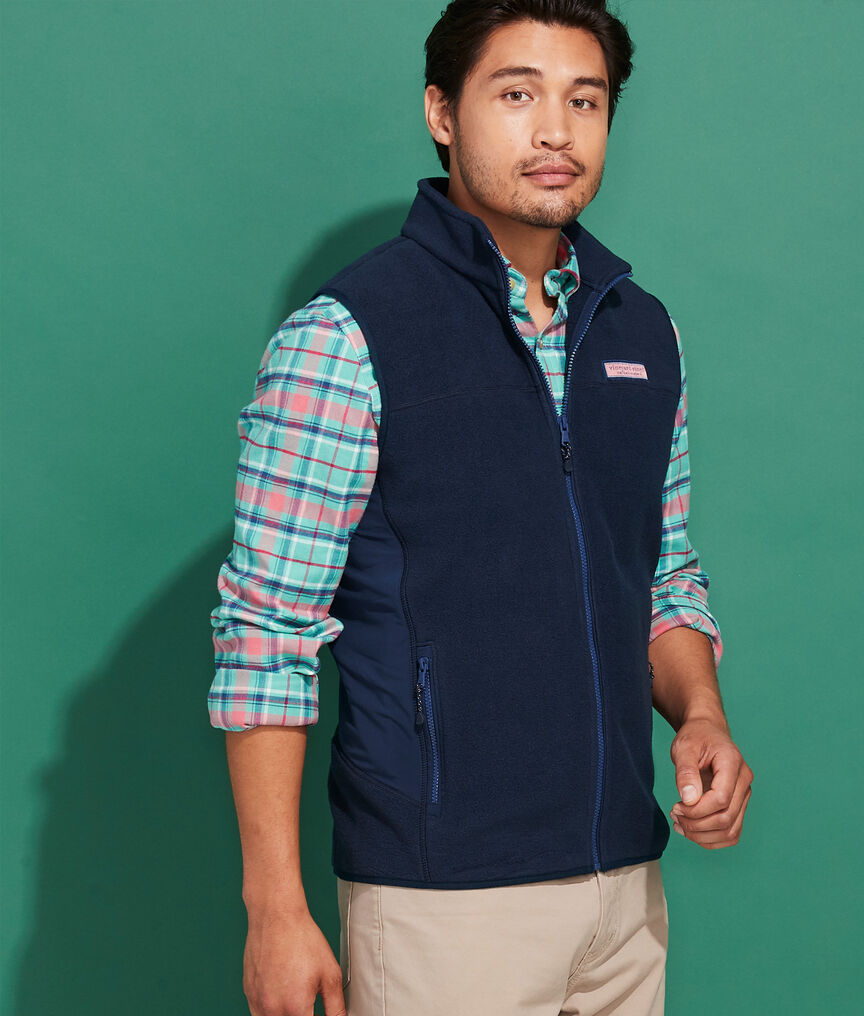 Shop Tech Fleece Harbor Vest at vineyard vines