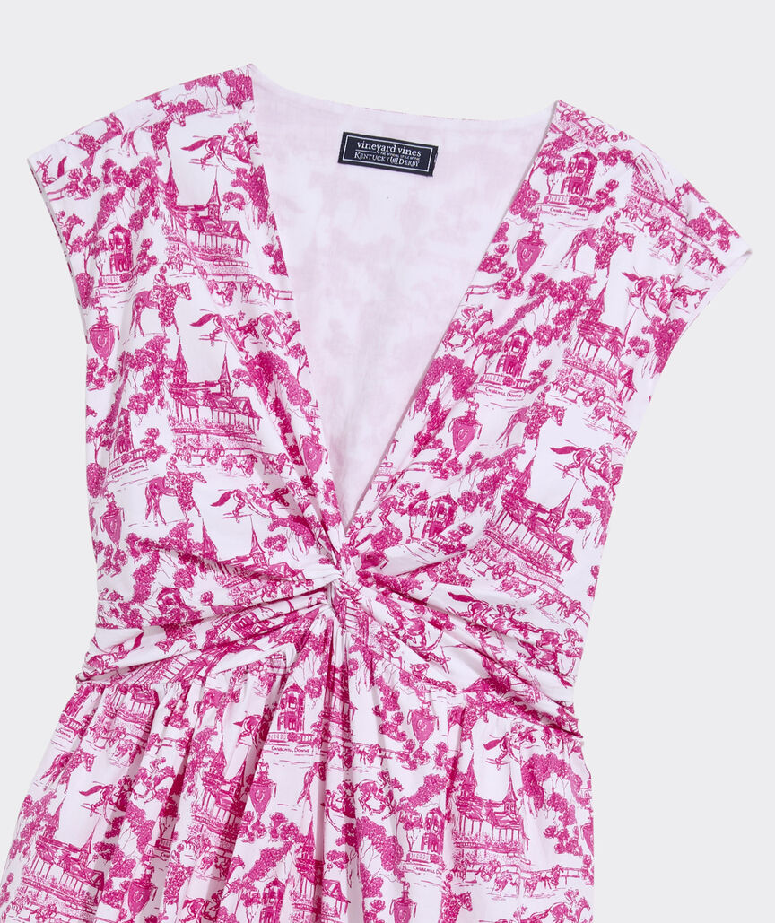 Kentucky Derby Women's Twist Front Maxi Dress