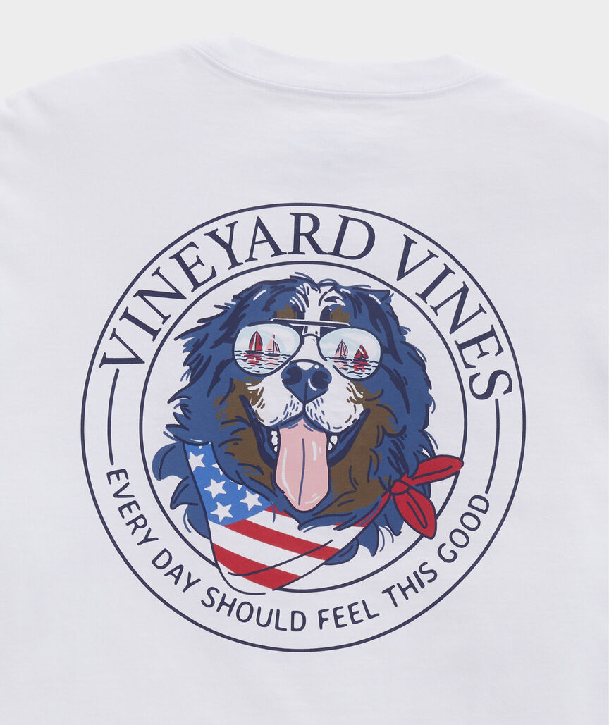 Shop USA Flag Mountain Dog Short-Sleeve Pocket Tee at vineyard vines