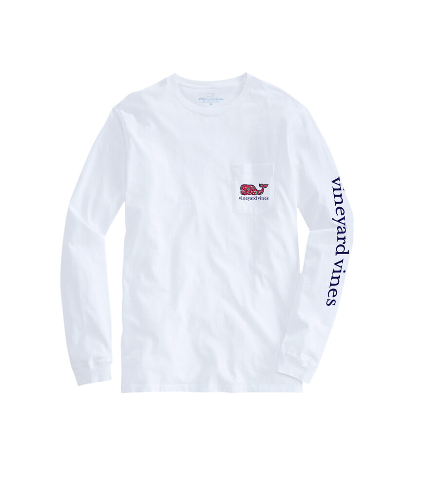 OUTLET Women's Holiday Whales Whale Long-Sleeve Pocket Tee