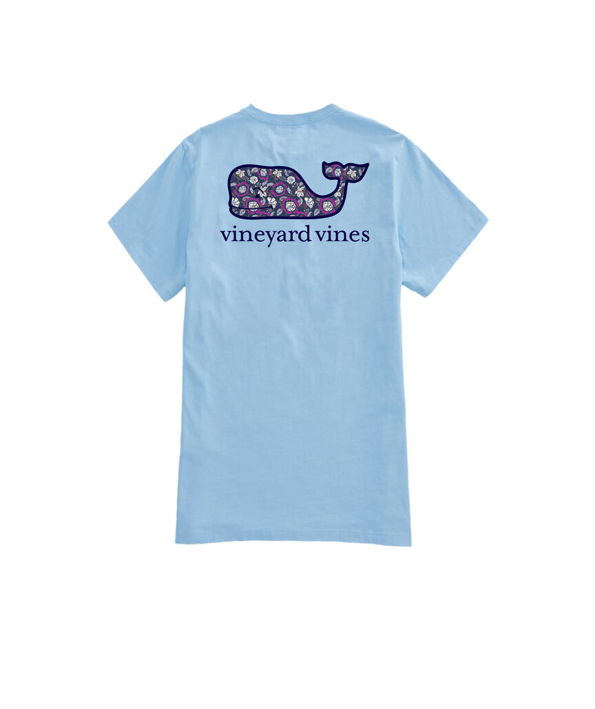 OUTLET Women's Frangipani Whale Short-Sleeve Pocket Tee