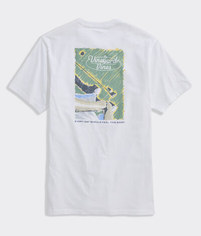 Vineyard Vines Pastel Golf Short-Sleeve Pocket Tee (White Cap) (Size: S)