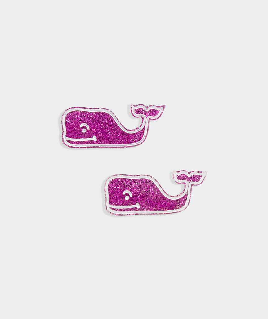 Girls' Glitter Whale Hair Clips