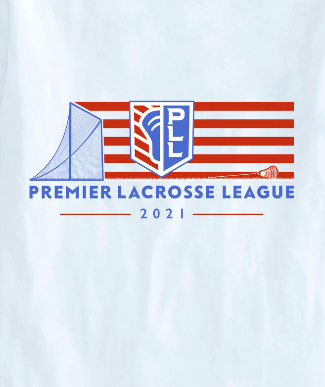 Limited-Edition Premier Lacrosse League Flag Logo Short-Sleeve Pocket Tee