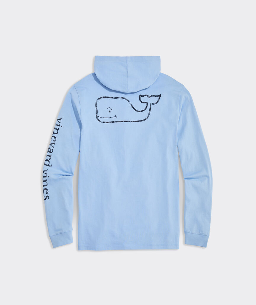 Vintage Whale Long-Sleeve Hoodie Tee