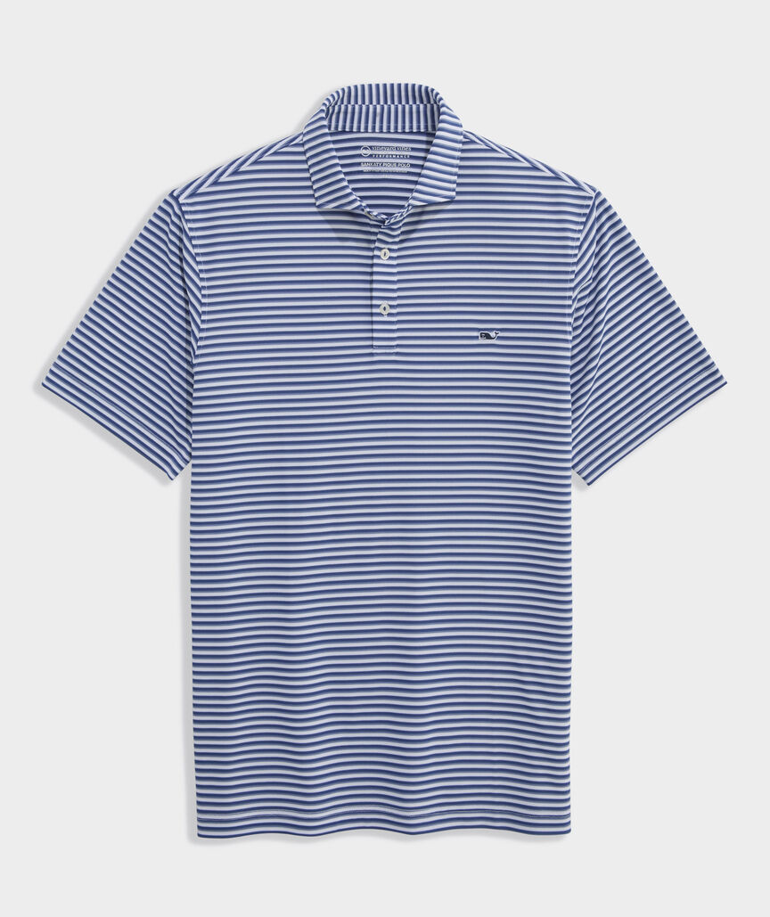 Performance Pique Striped Sankaty Polo