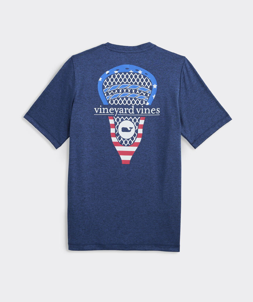 Boys' USA Lacrosse Stick Short-Sleeve Harbor Sun Performance Tee