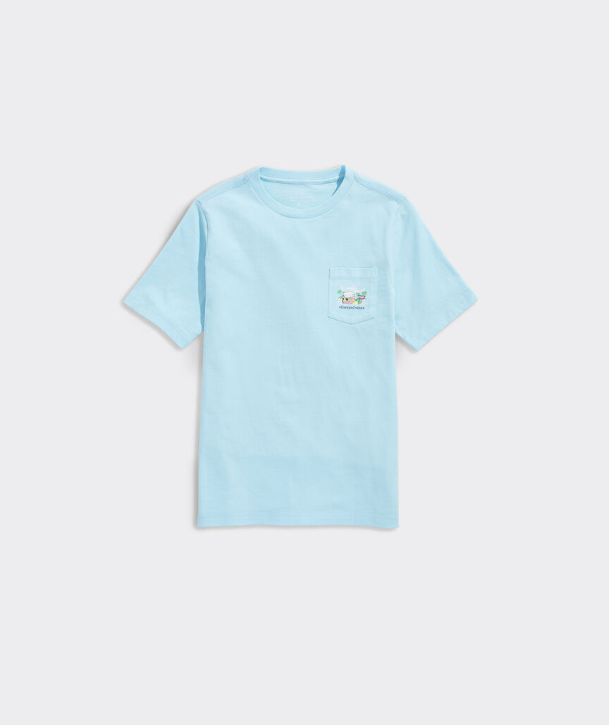 Boys' Spring Break Whale Short-Sleeve Pocket Tee