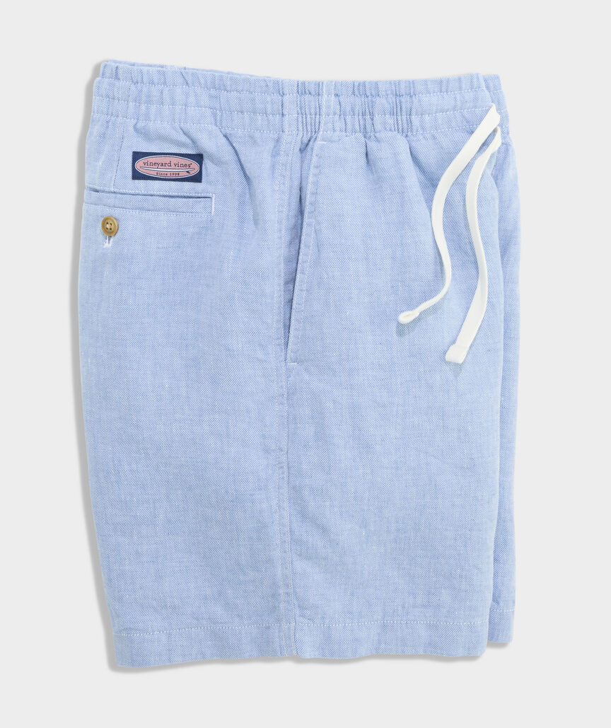 7 Inch Surfside Pull-On Linen Shorts