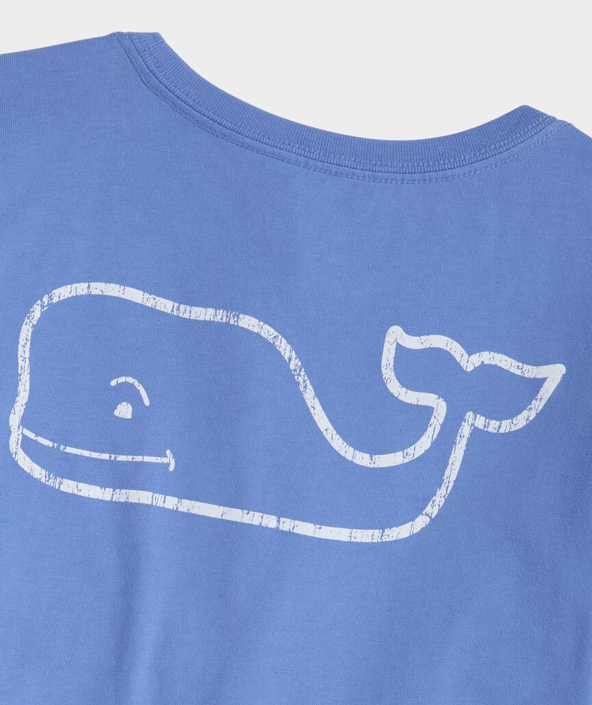 Girls' Vintage Whale Long-Sleeve Pocket Tee
