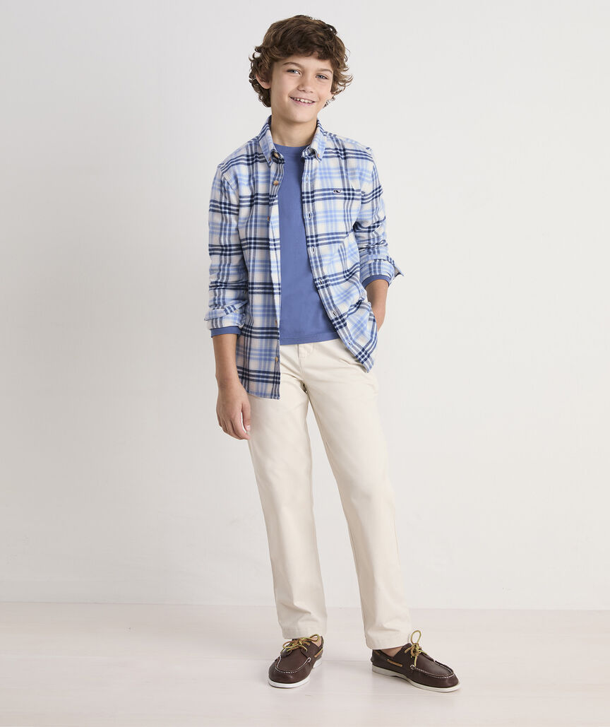 Boys' Vineyard Flannel Plaid Shirt