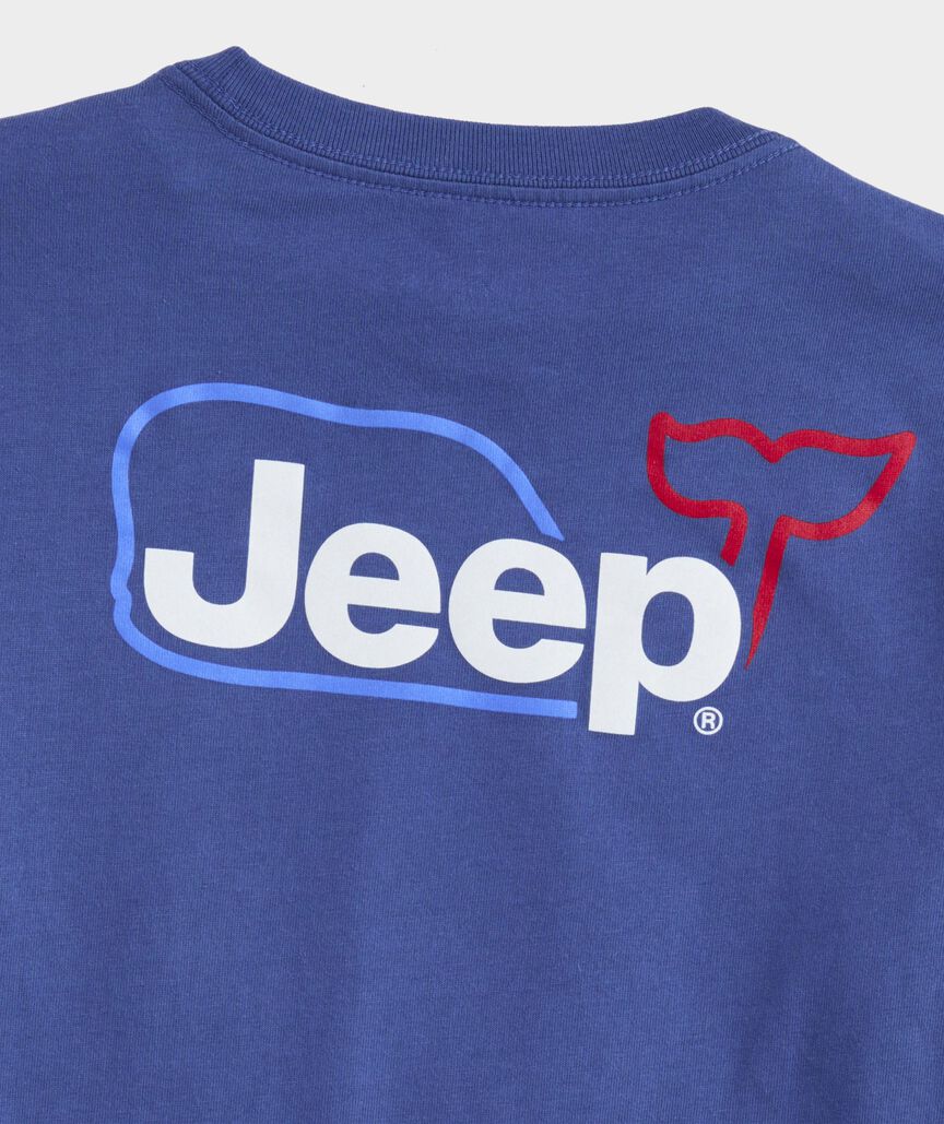 Jeep Collection Boys' Whale Short-Sleeve Pocket Tee