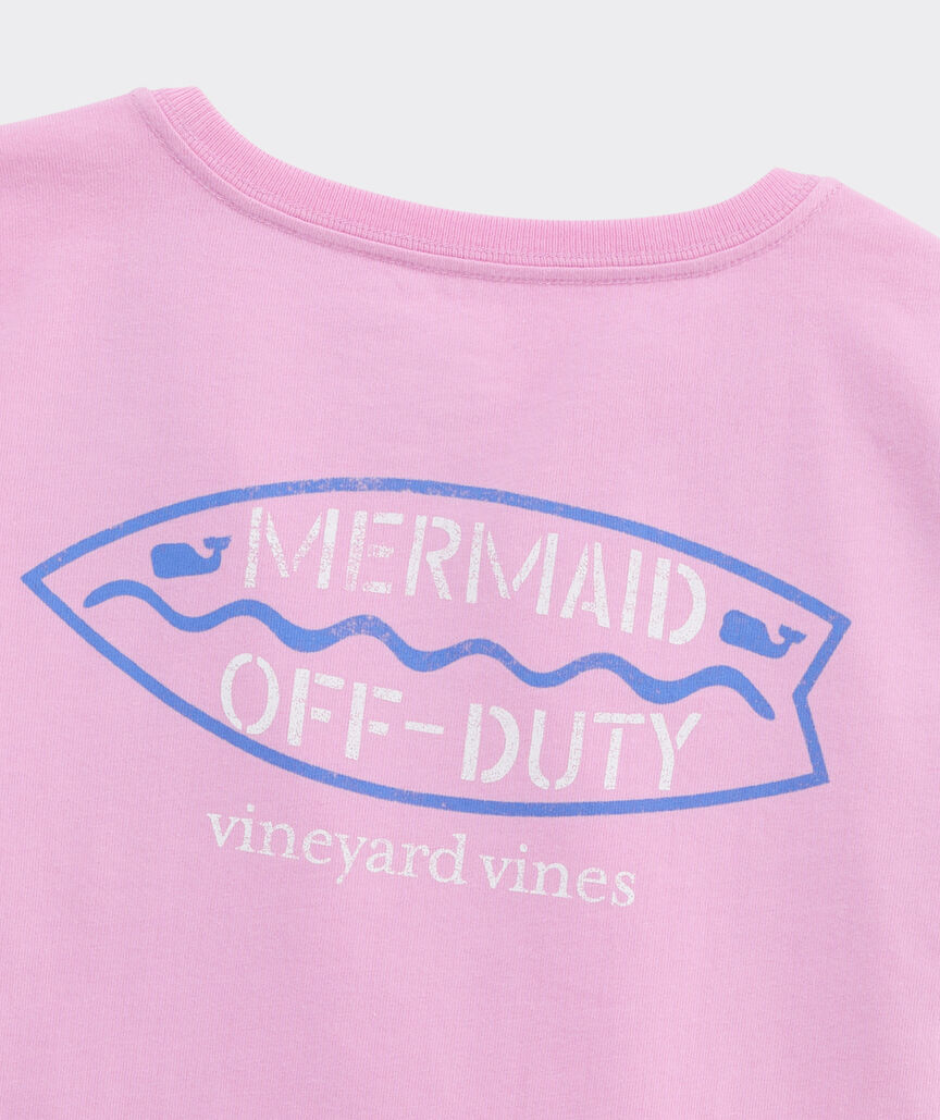Girls' Mermaid Off Duty Short-Sleeve Pocket Tee