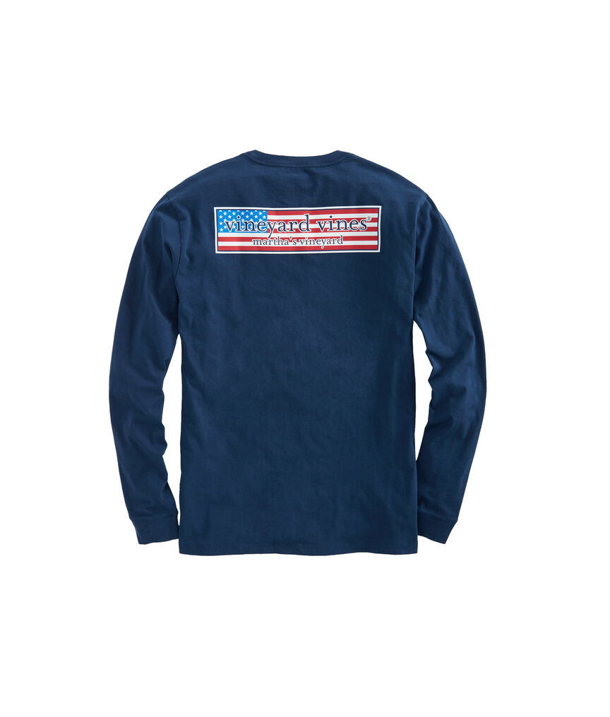Long-Sleeve Patriot Box Pocket T-Shirt