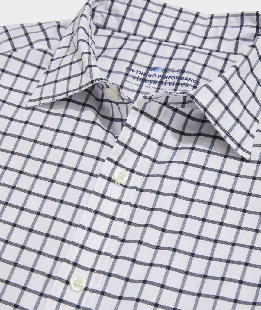 On-The-Go brrrº Tattersall Spread Collar Shirt