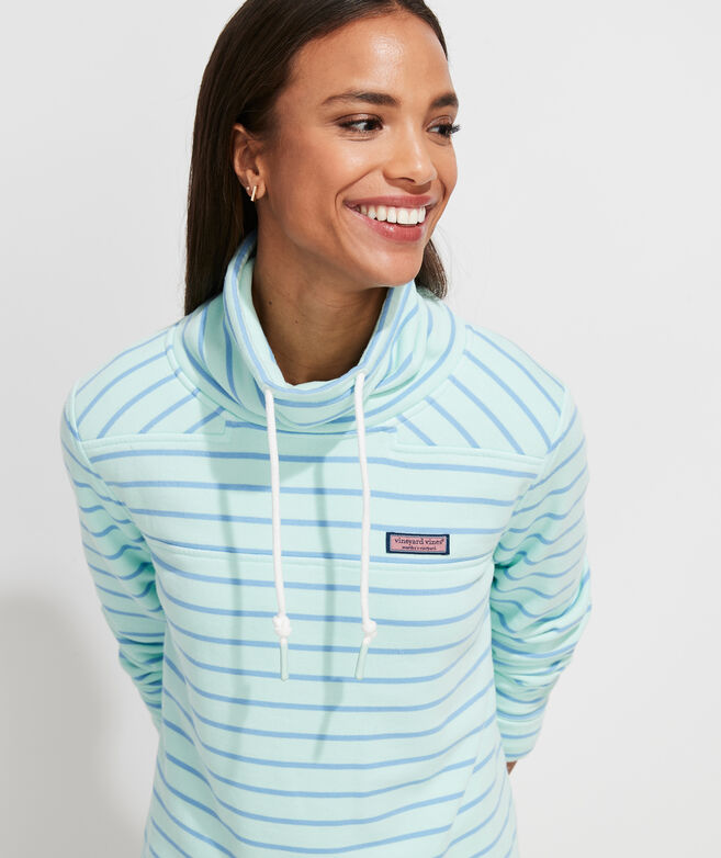 Shop Garment Dye Relaxed Funnel Neck Shep Shirt At Vineyard Vines