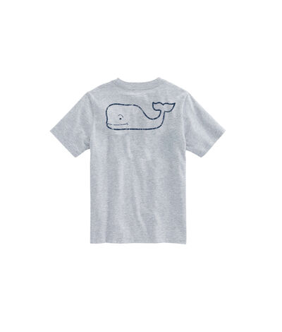 Vineyard Vines Kids' Vintage Whale Short-Sleeve Pocket T-Shirt (Grey) (Size: 2T) (100% Cotton)