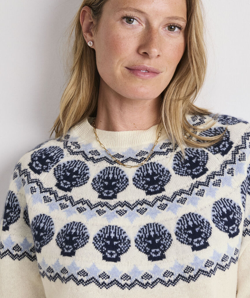 Seaspun Cashmere Shell Intarsia Sweater