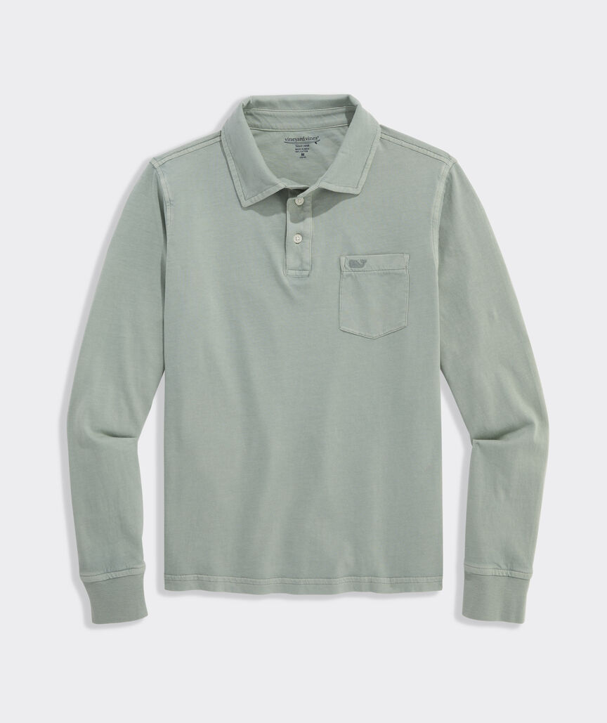 Boys' Long-Sleeve Surf Polo