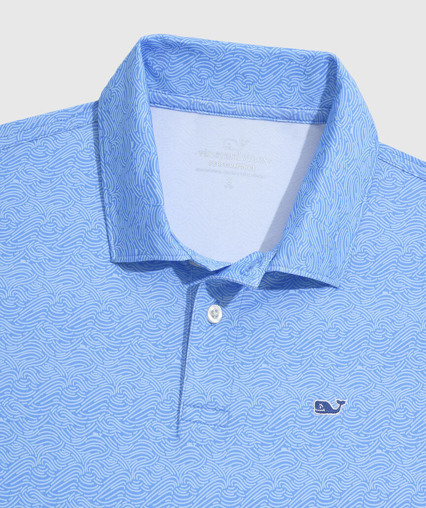 OUTLET Boys' Sea Lines Performance Polo