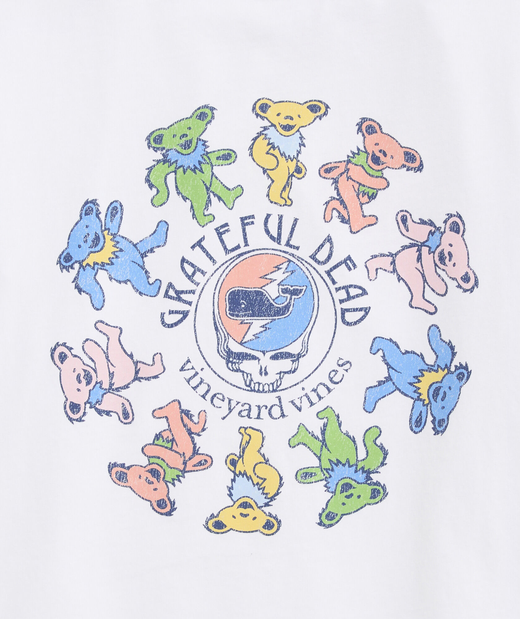 Women's Grateful Dead x vineyard vines Dancing Bears Boxy Tee