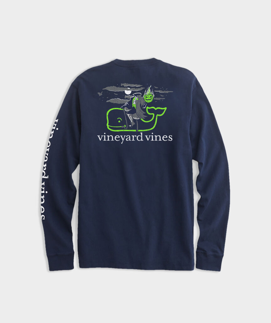 Headless Horseman Whale Long-Sleeve Pocket Tee