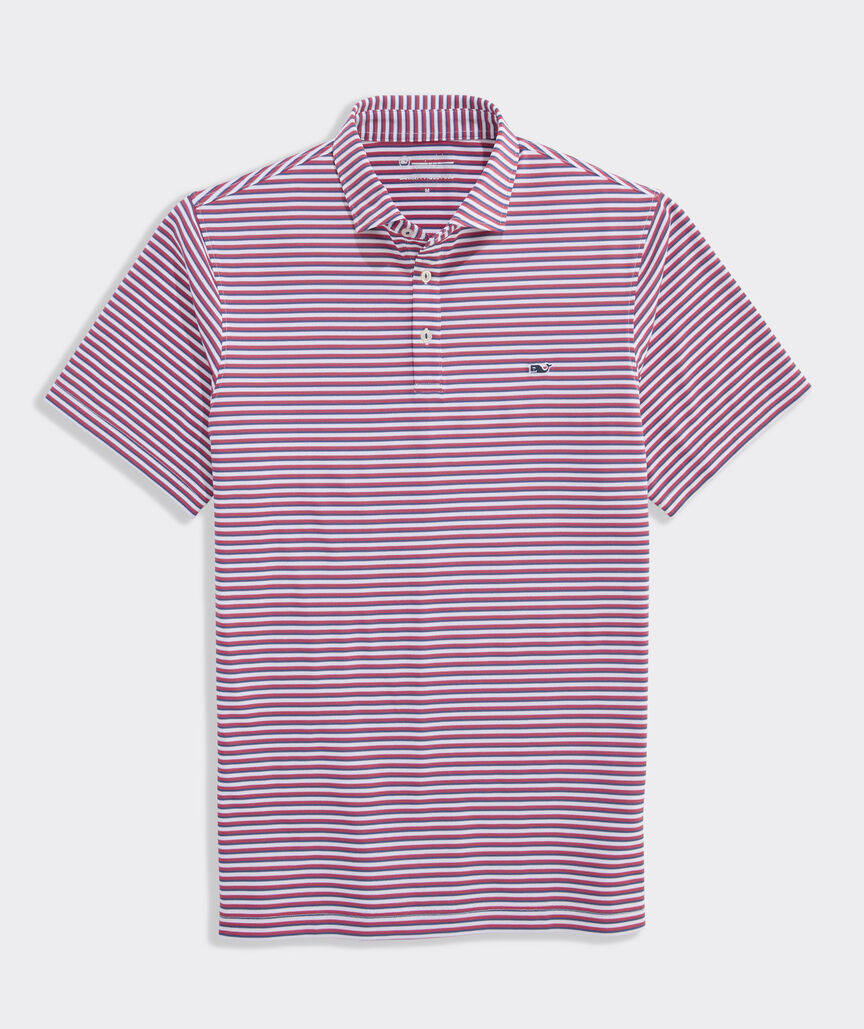 Performance Pique Striped Sankaty Polo