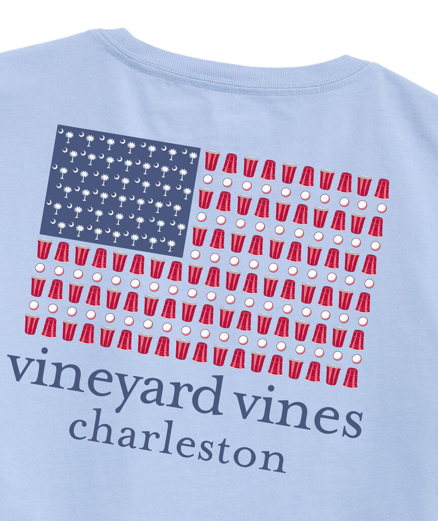 OUTLET Charleston Beer Pong Flag Long-Sleeve Pocket Tee