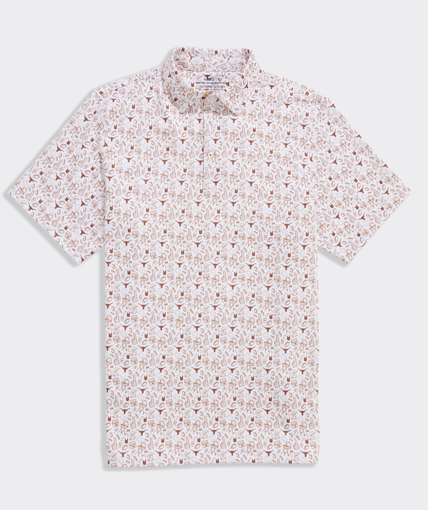 University of Texas Men's Printed Sankaty Polo