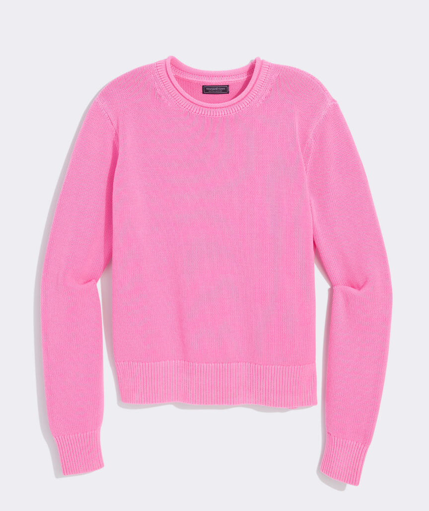 Katie Cotton Rollneck Solid Sweater