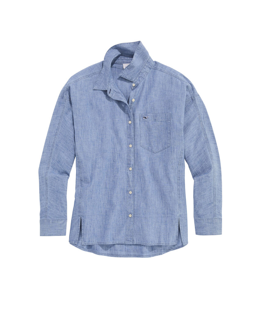 OUTLET Women's Chambray Weekend Button Down