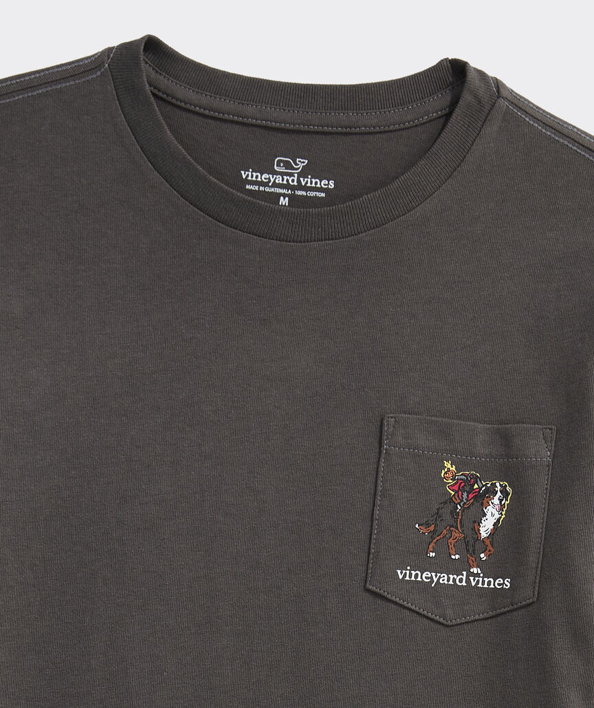 Boys' Headless Horseman Dog Long-Sleeve Pocket Tee