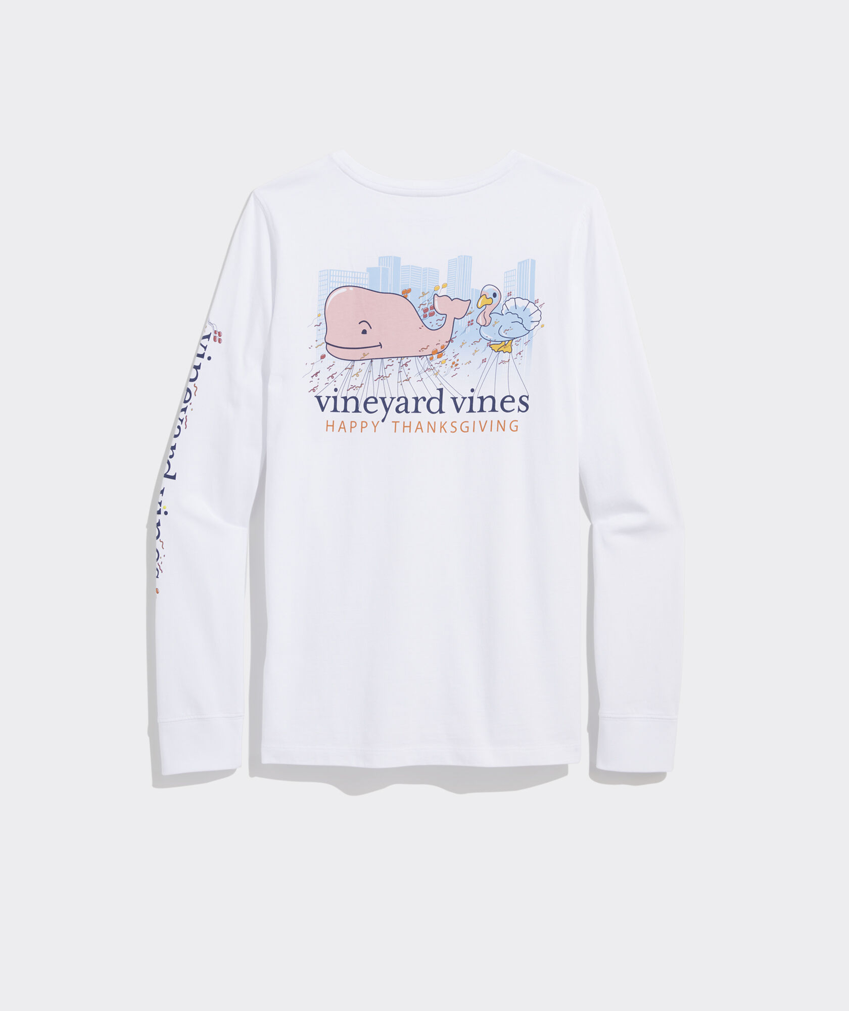 Thanksgiving Parade Whale Long-Sleeve Pocket Tee