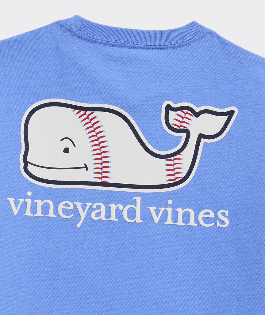 Boys' Baseball Whale Short-Sleeve Pocket Tee