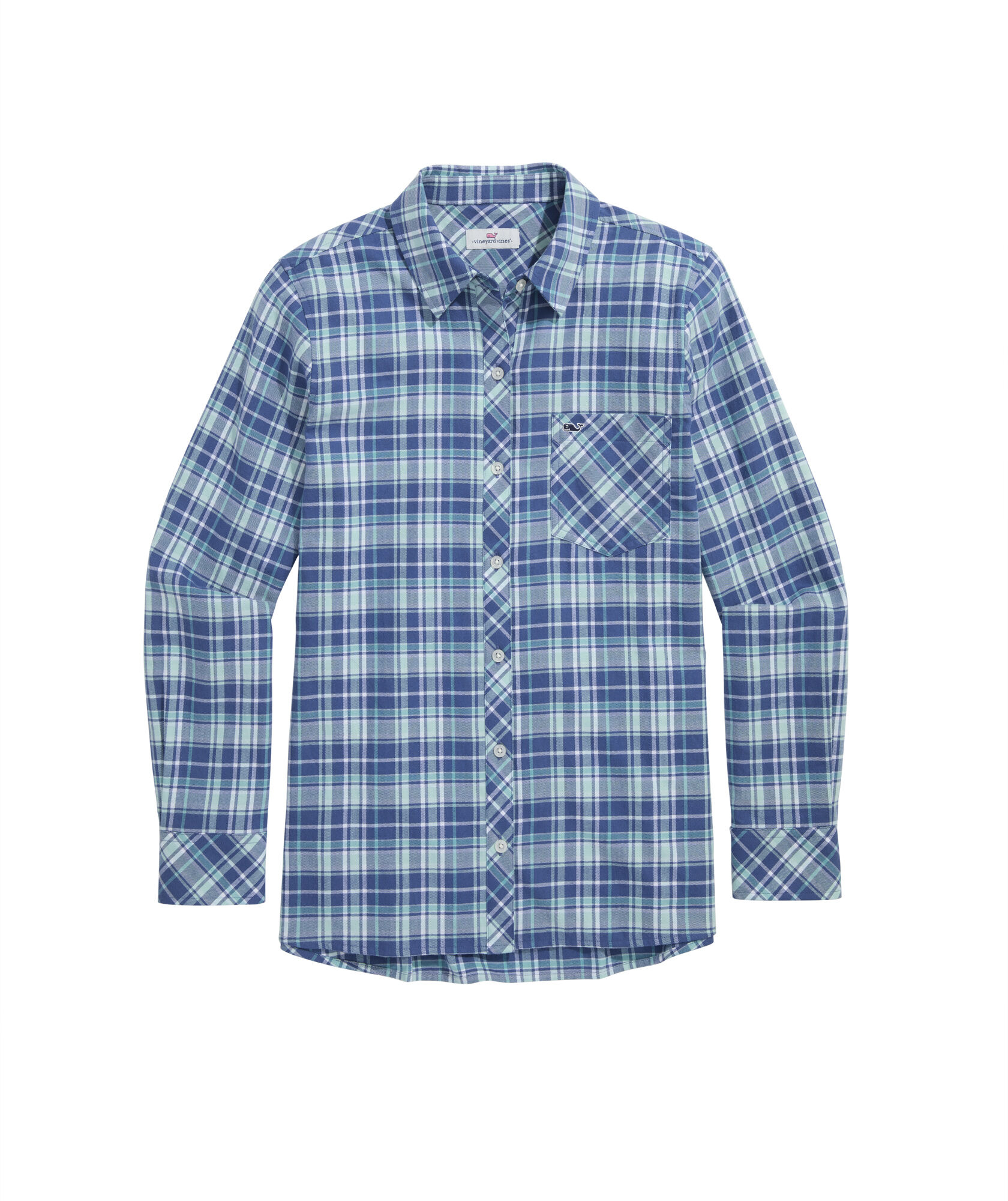 OUTLET Plaid Flannel Relaxed Button-Down