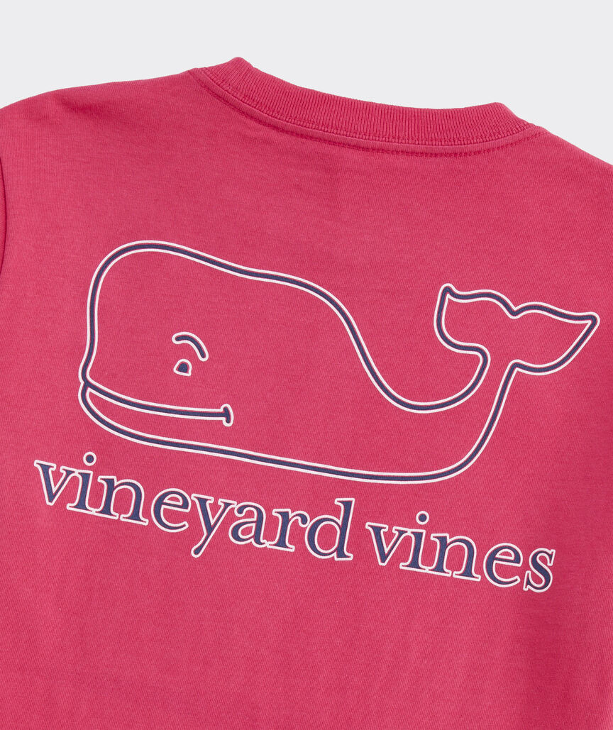 Boys' Stripe Whale Short-Sleeve Pocket Tee