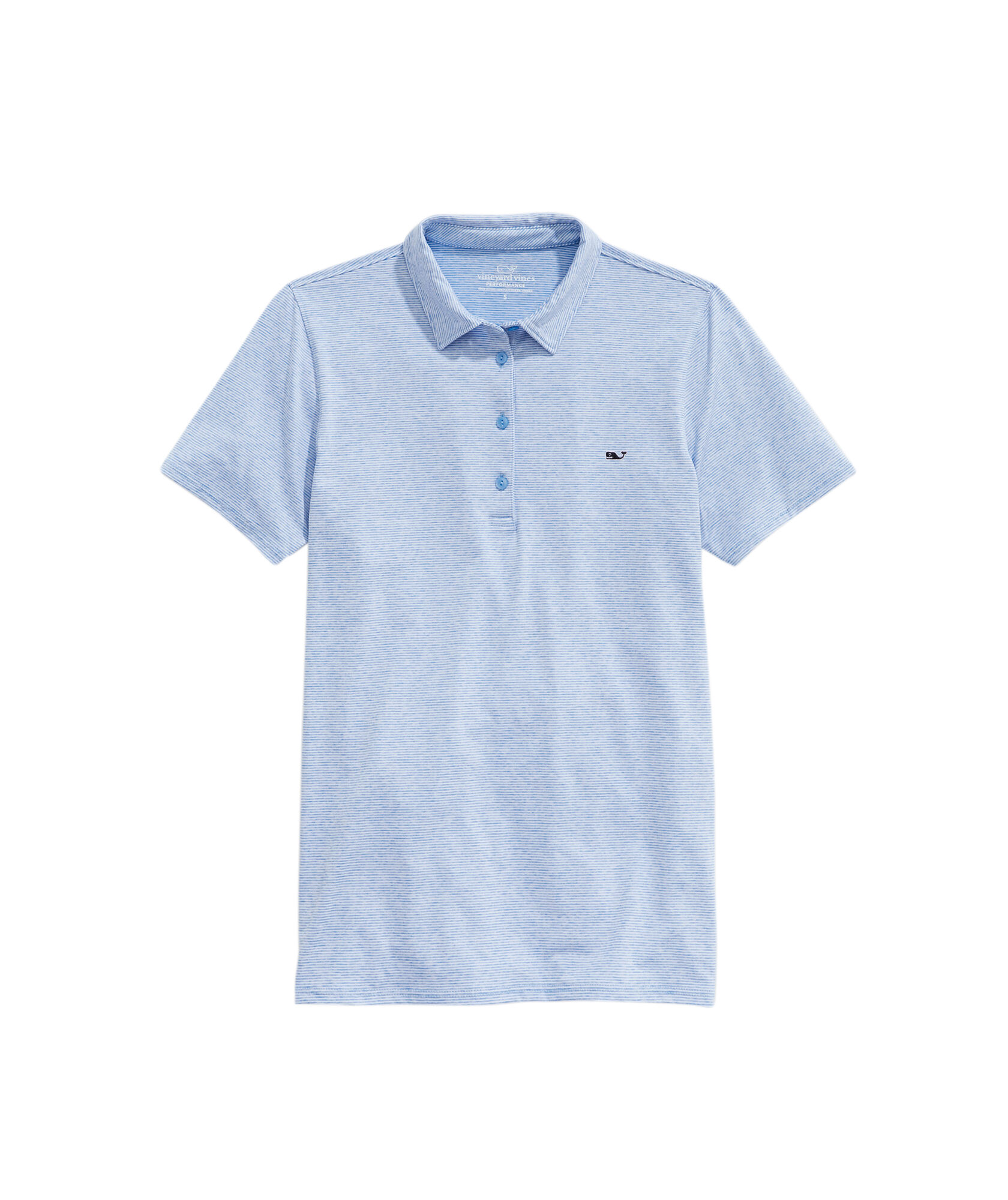 OUTLET Performance Striped Short-Sleeve Polo