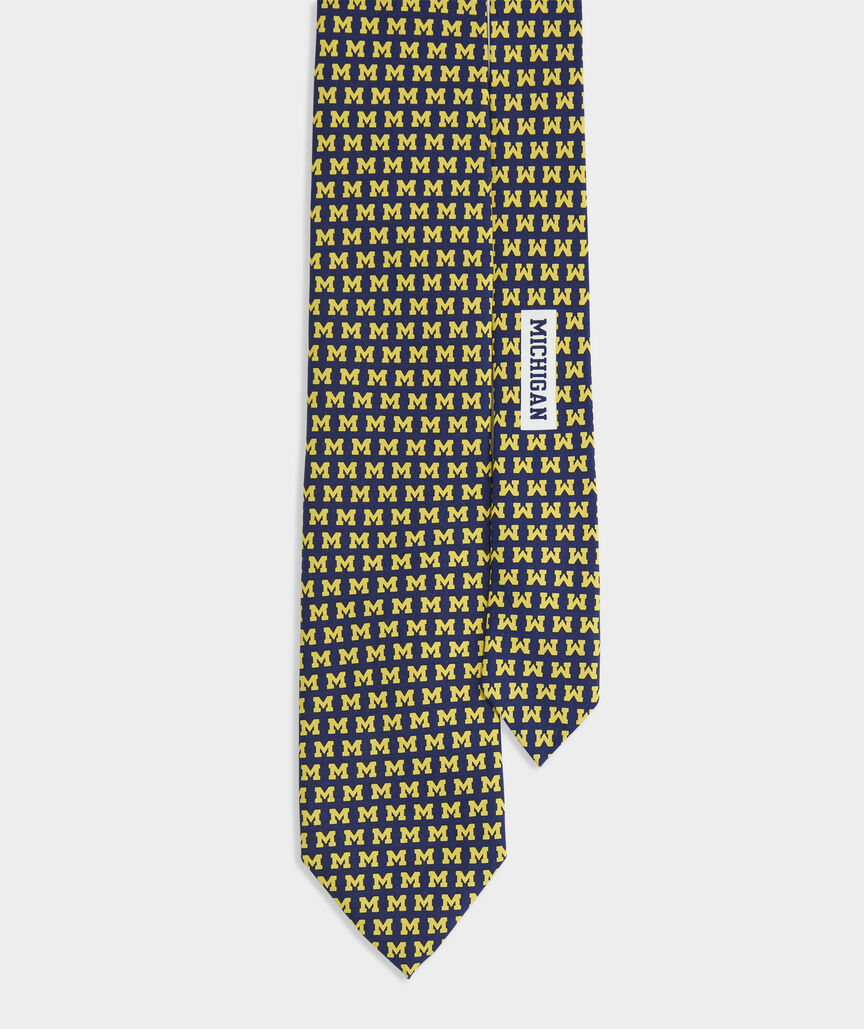 University of Michigan Silk Tie