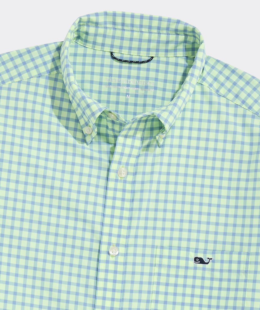 Performance Lemon Shark Gingham Featherweight Shirt