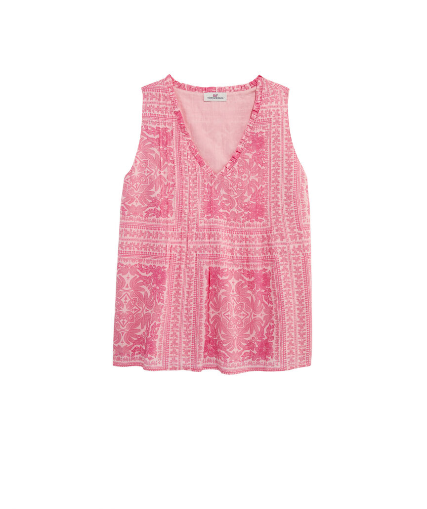 OUTLET Cora Tile Pintuck Top