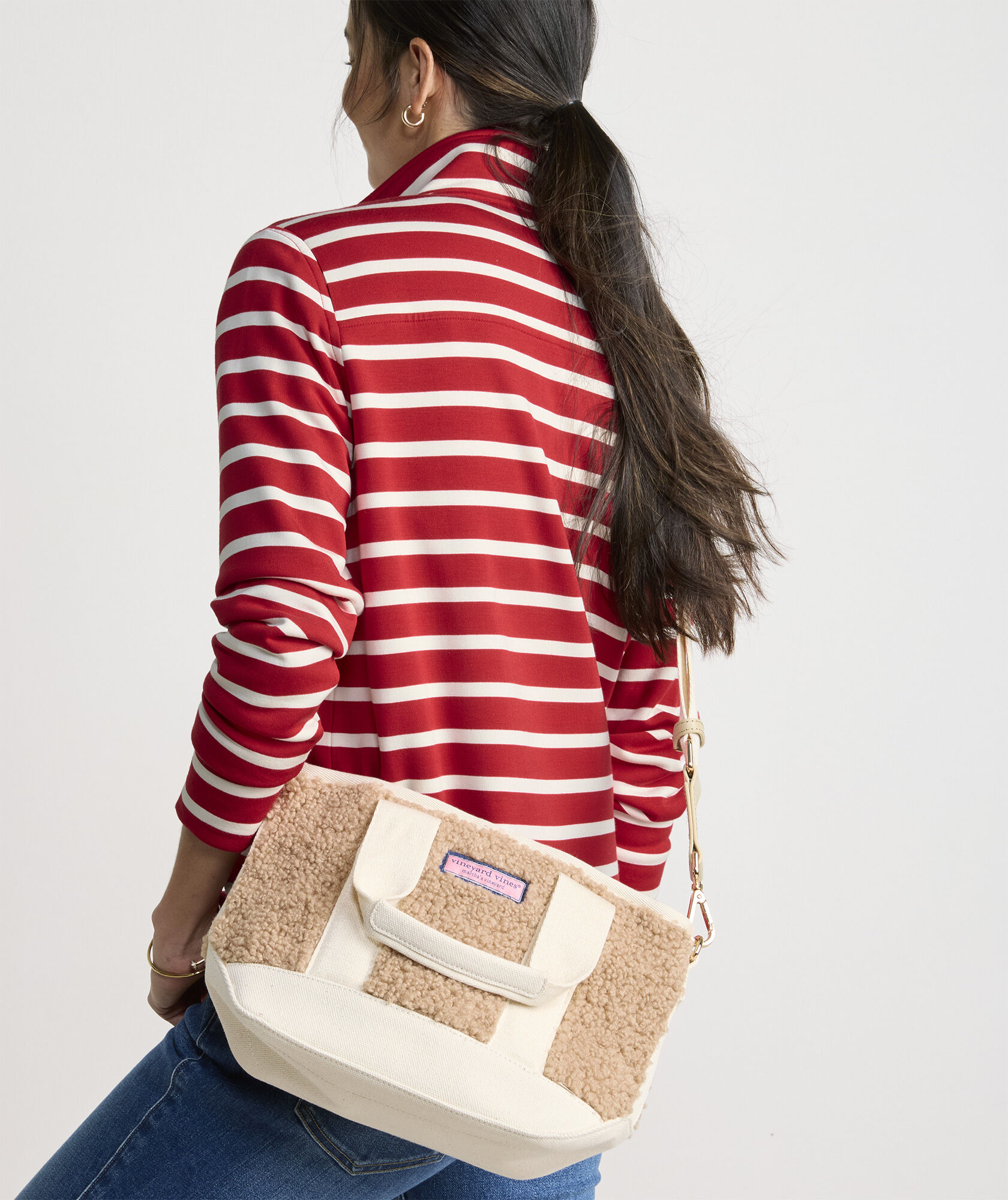 High-Pile Fleece Mini Heritage Tote
