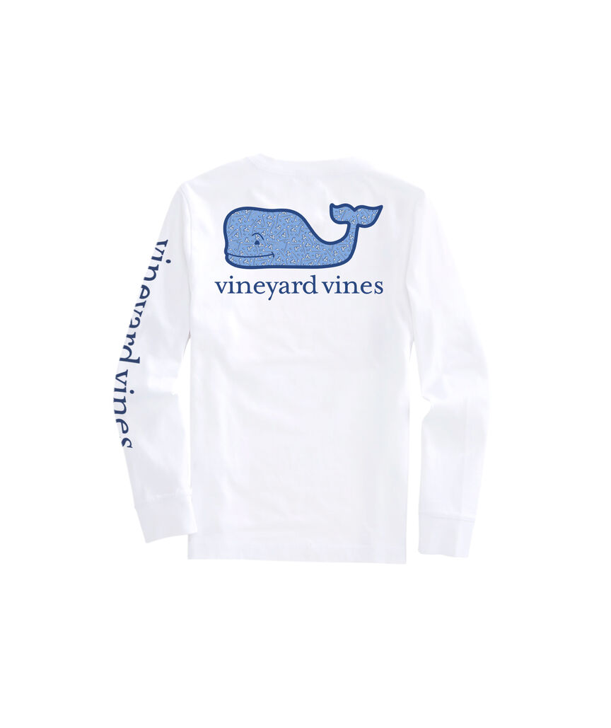 OUTLET Kids' Scattered Hockey Gear Whale Long-Sleeve Pocket Tee