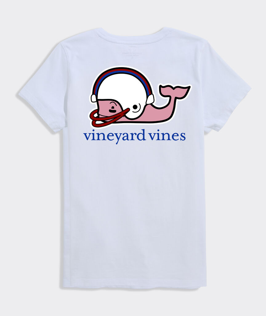 SMU Women's Football Whale Short-Sleeve Pocket Tee
