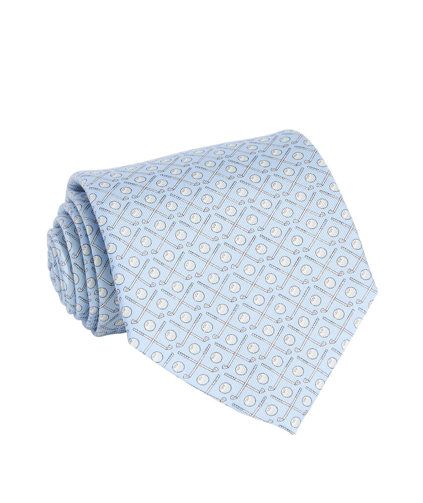 OUTLET Golf Clubs Silk Tie