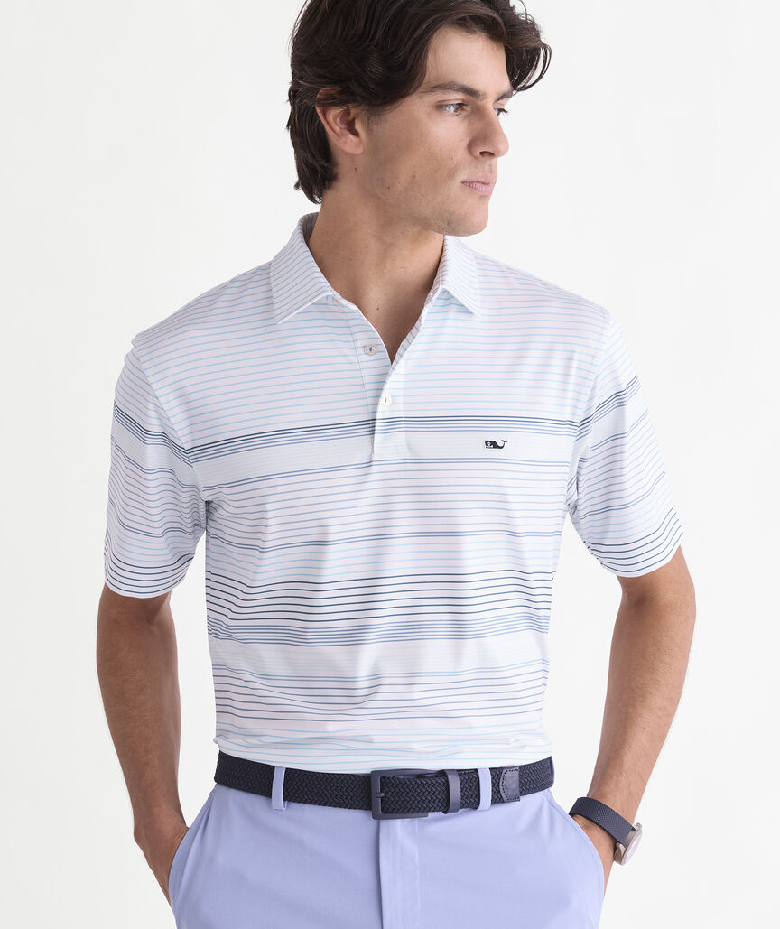Performance Kiawah Stripe Sankaty Polo