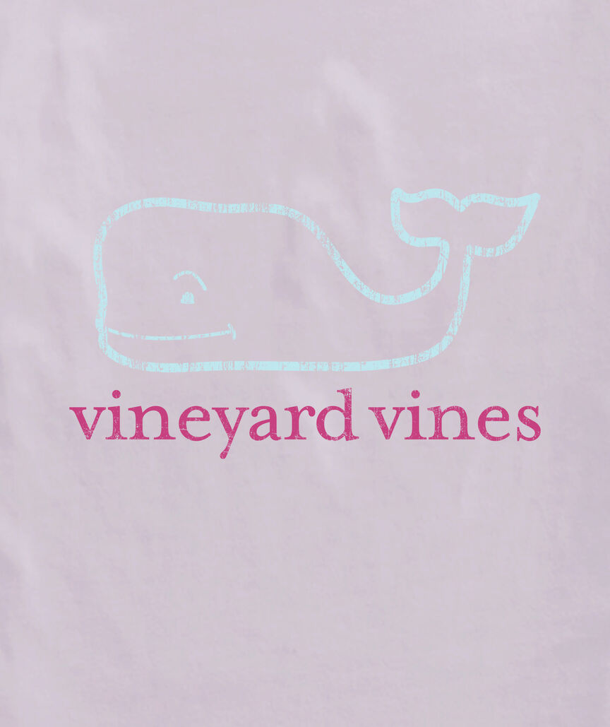 OUTLET Women's Two-Tone Vintage Whale Short-Sleeve Pocket Tee