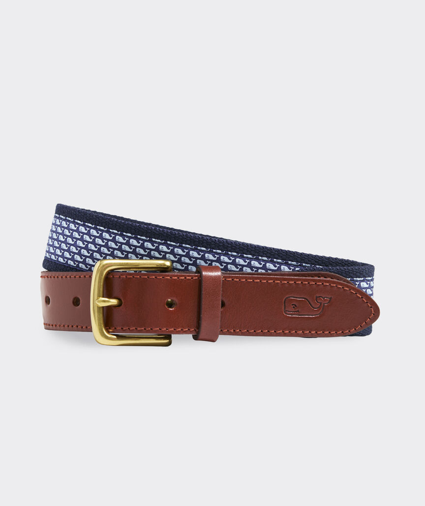 Vineyard Whale Canvas Club Belt