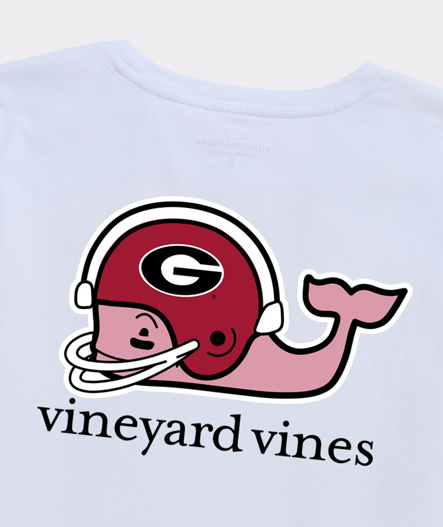 University of Georgia Women's Football Whale Short-Sleeve Pocket Tee