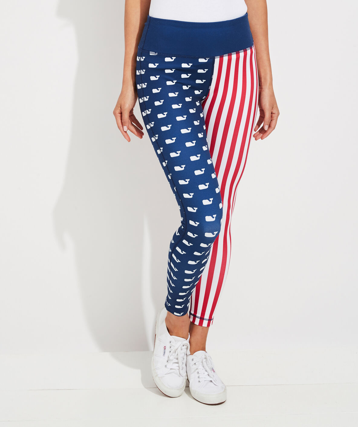 Shop Americana Flag Print Leggings at vineyard vines